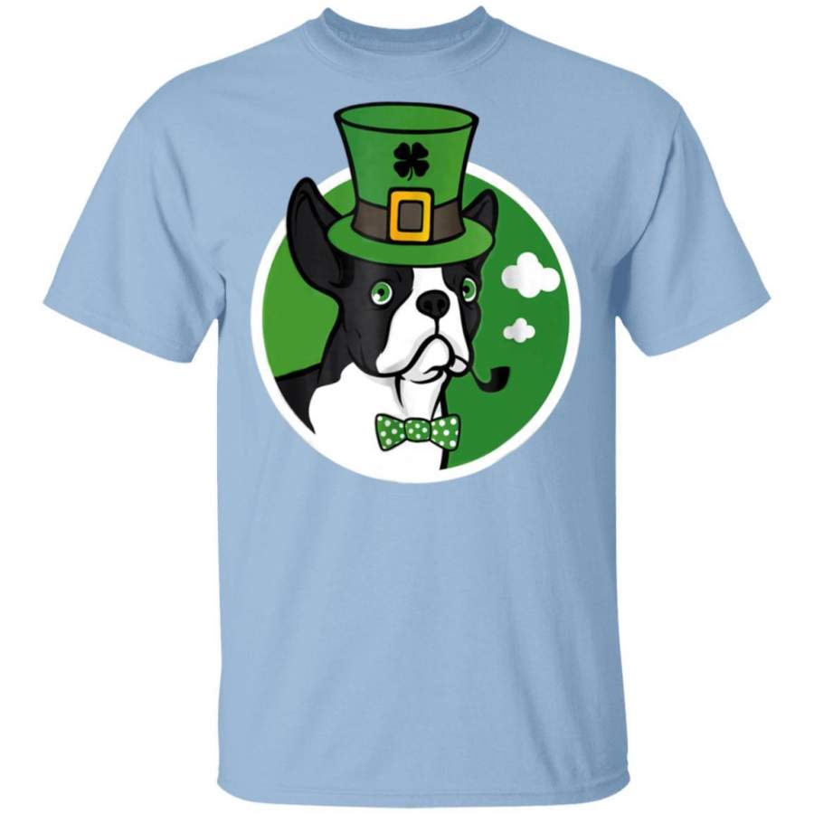 Leprechaun Boston Terrier St. Patrick’s Day Hat T Shirt