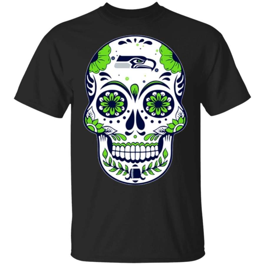 Great Seattle Seahawks Sugar Skull shirt