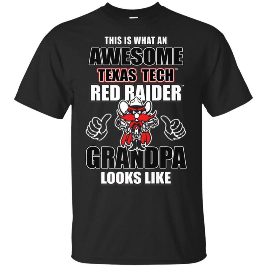 Awesome Texas Tech Red Raiders Grandpa Looks Like T-Shirt