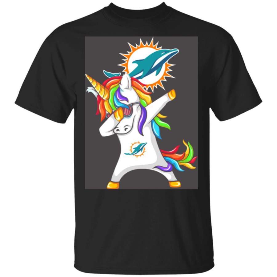 Awesome Dabbing Hip Hop Unicorn Dab Miami Dolphins shirt