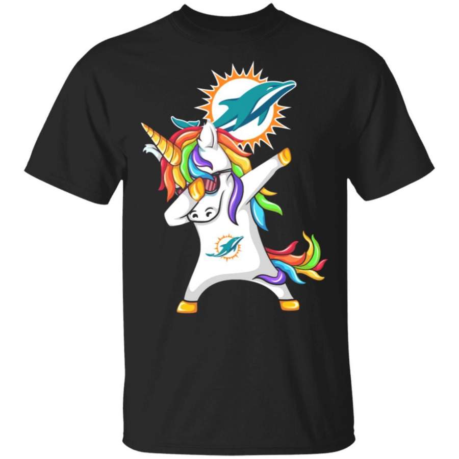 Dabbing Hip Hop Unicorn Dab Miami Dolphins Shirt