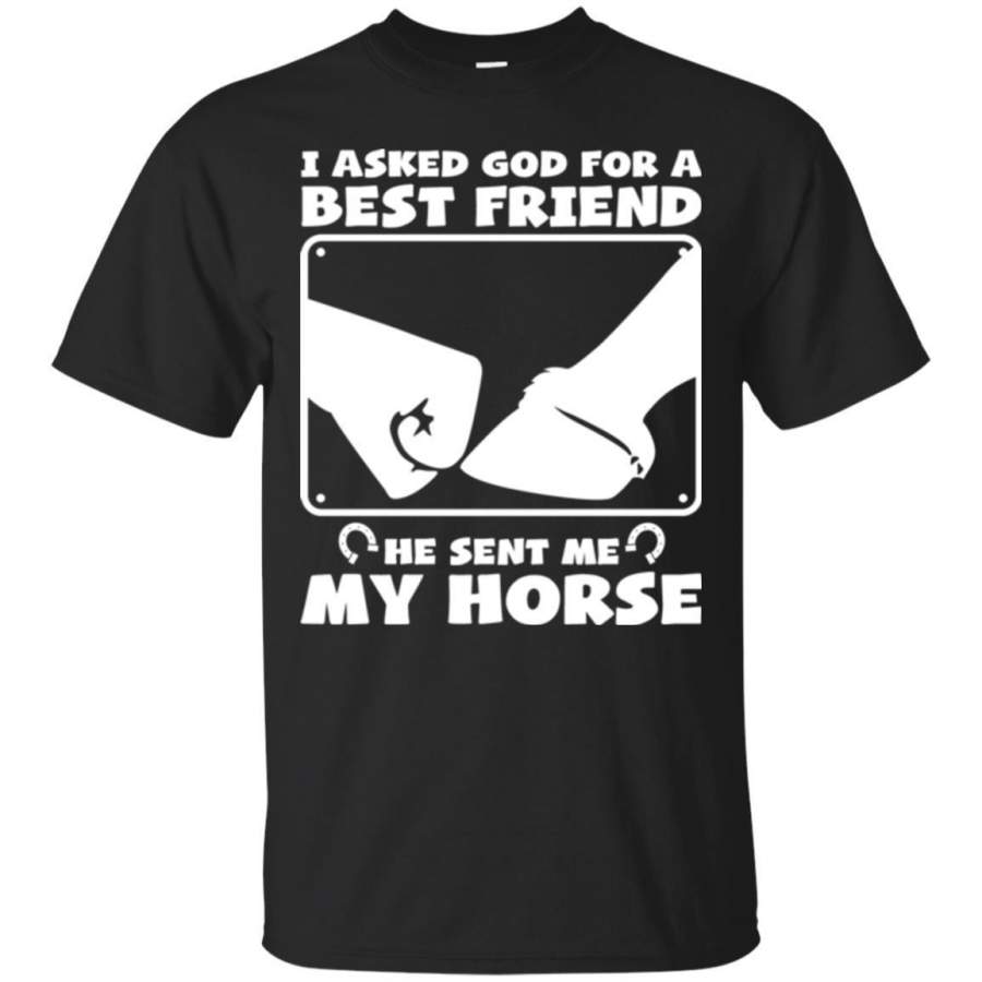 Horse T-Shirt High Five For Friendship I Asked God For A Bestfriend He Sent Me My Horse Tee Shirt