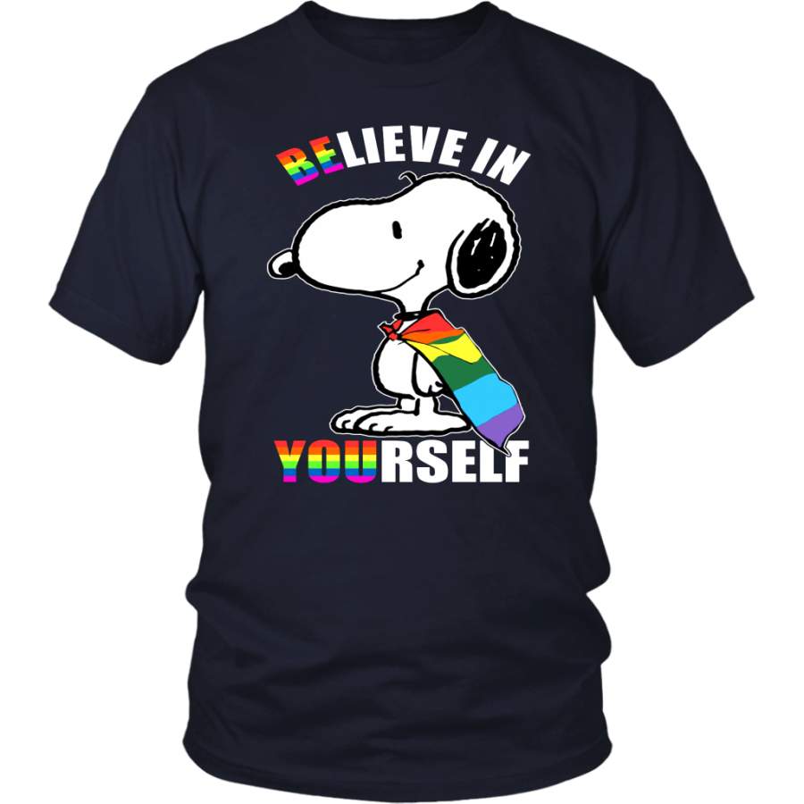 LGBT Snoopy Believe In Yourself Shirt