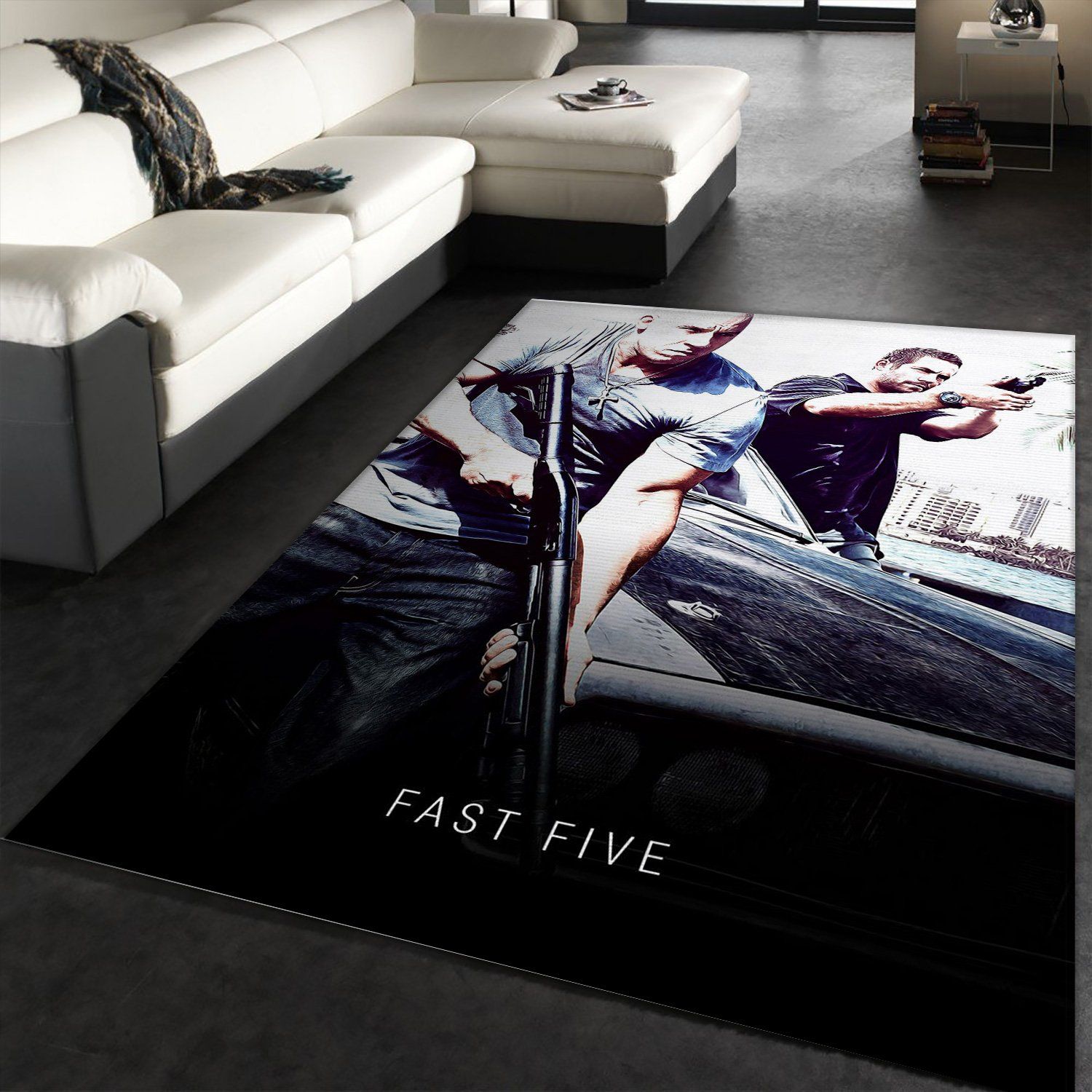 Fast Five Rug Art Painting Movie Rugs Christmas Gift US Decor