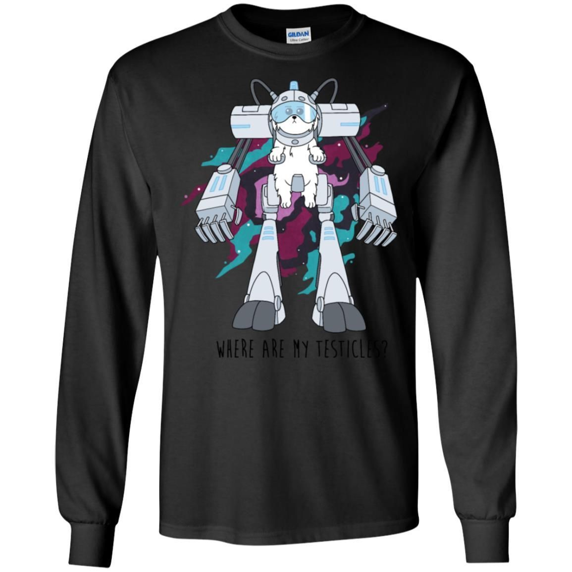 Rick And Morty Snuffles Funny Men Long Sleeve Shirt