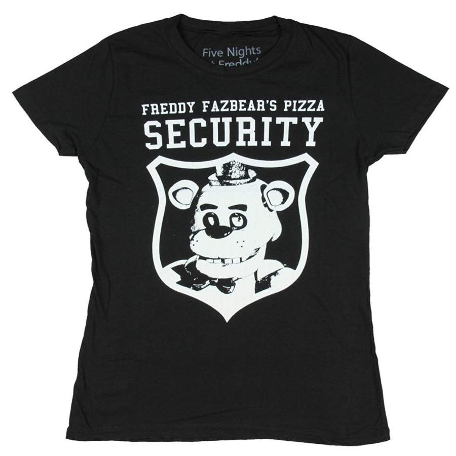 Custom Personality Women’s T-shirt Five Nights At Freddy’s Freddy Fazbear’s Pizza Security Women’s T-Shirt Short Sleeve T-shirt