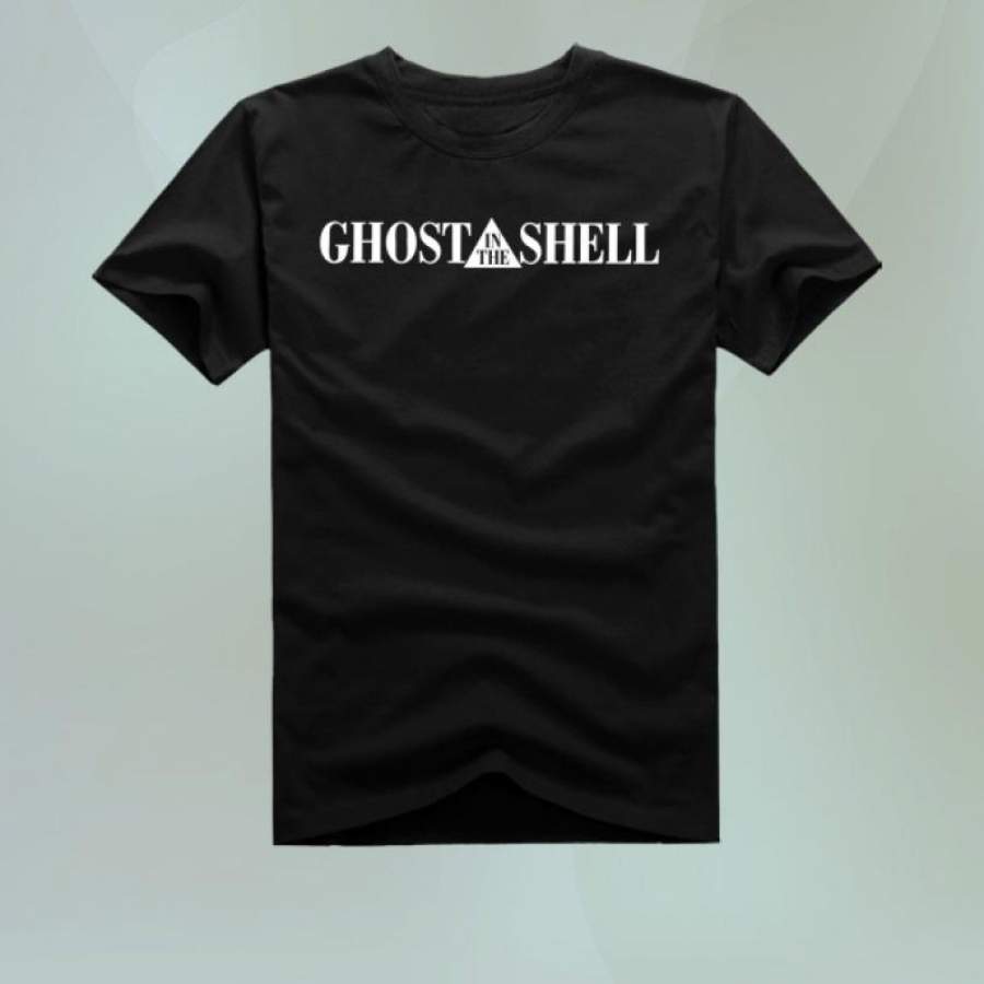 Hot Fashion Men’s Ghost in the Shell Summer Short-sleeved T-shirt Cotton