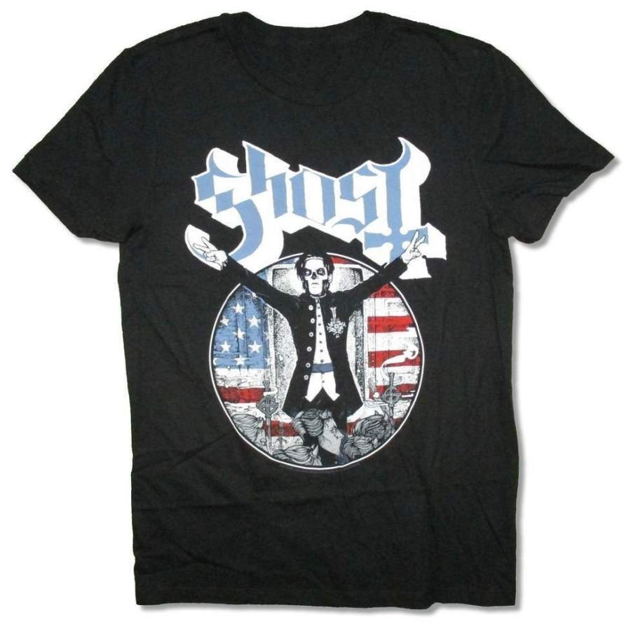 Ghost B.C. Election Black Mens T Shirt New Official Papa Emeritus Opus Eponymous