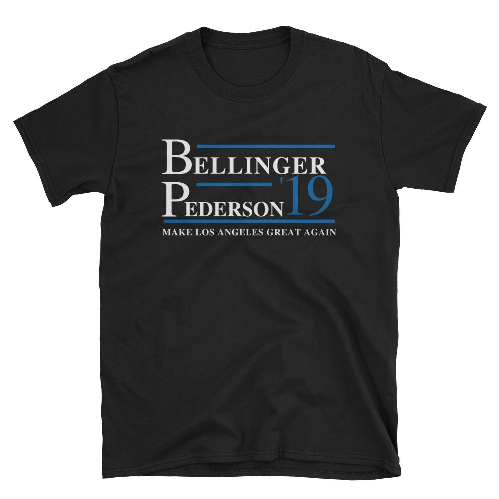 Libertee Shirts Bellinger And Pederson 2019 Make Los Angeles Great Again Unisex Softstyle T-Shirt