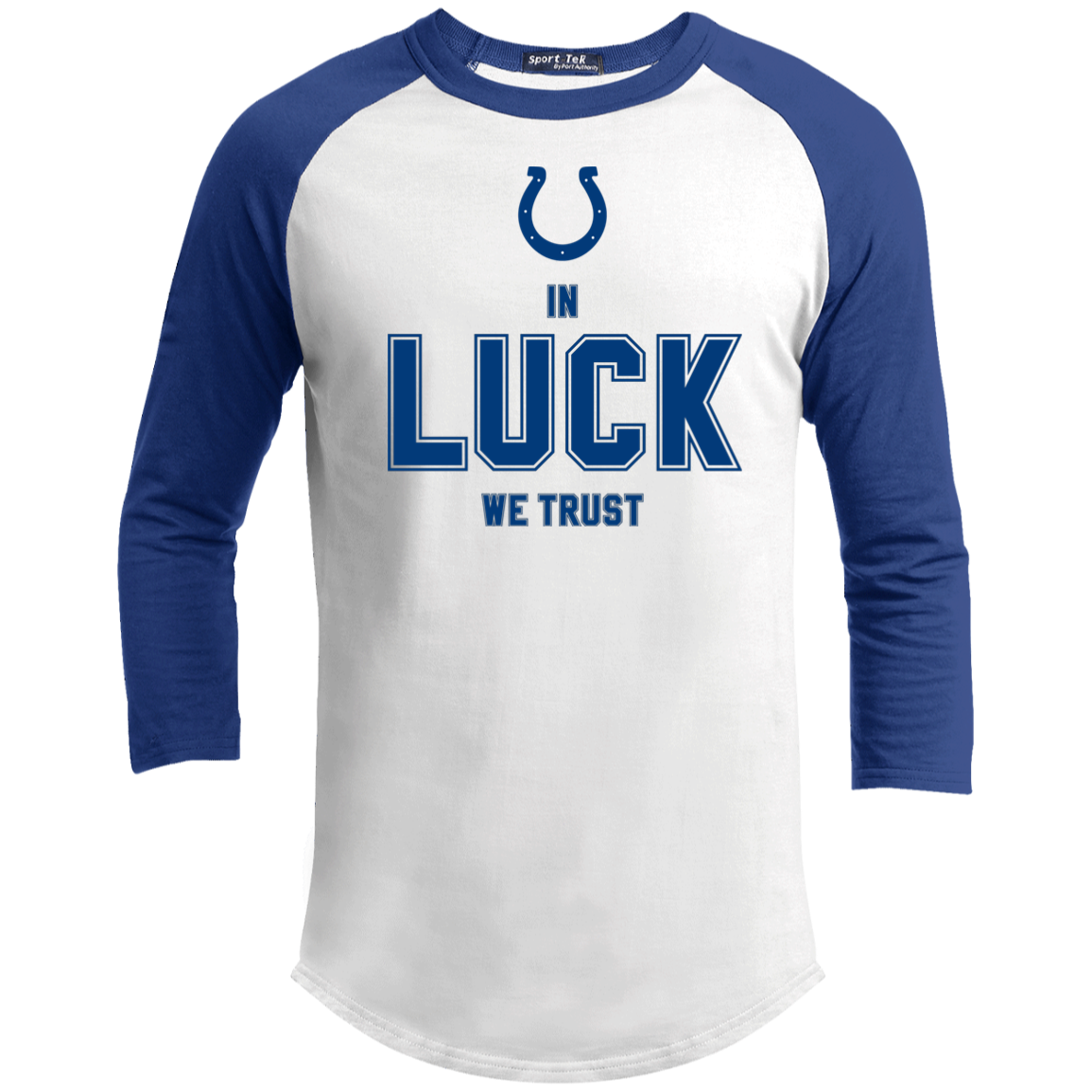 Indianapolis Colts Andrew Luck Shirt 3/4 Sleeve In Luck We Trust T-Shirt