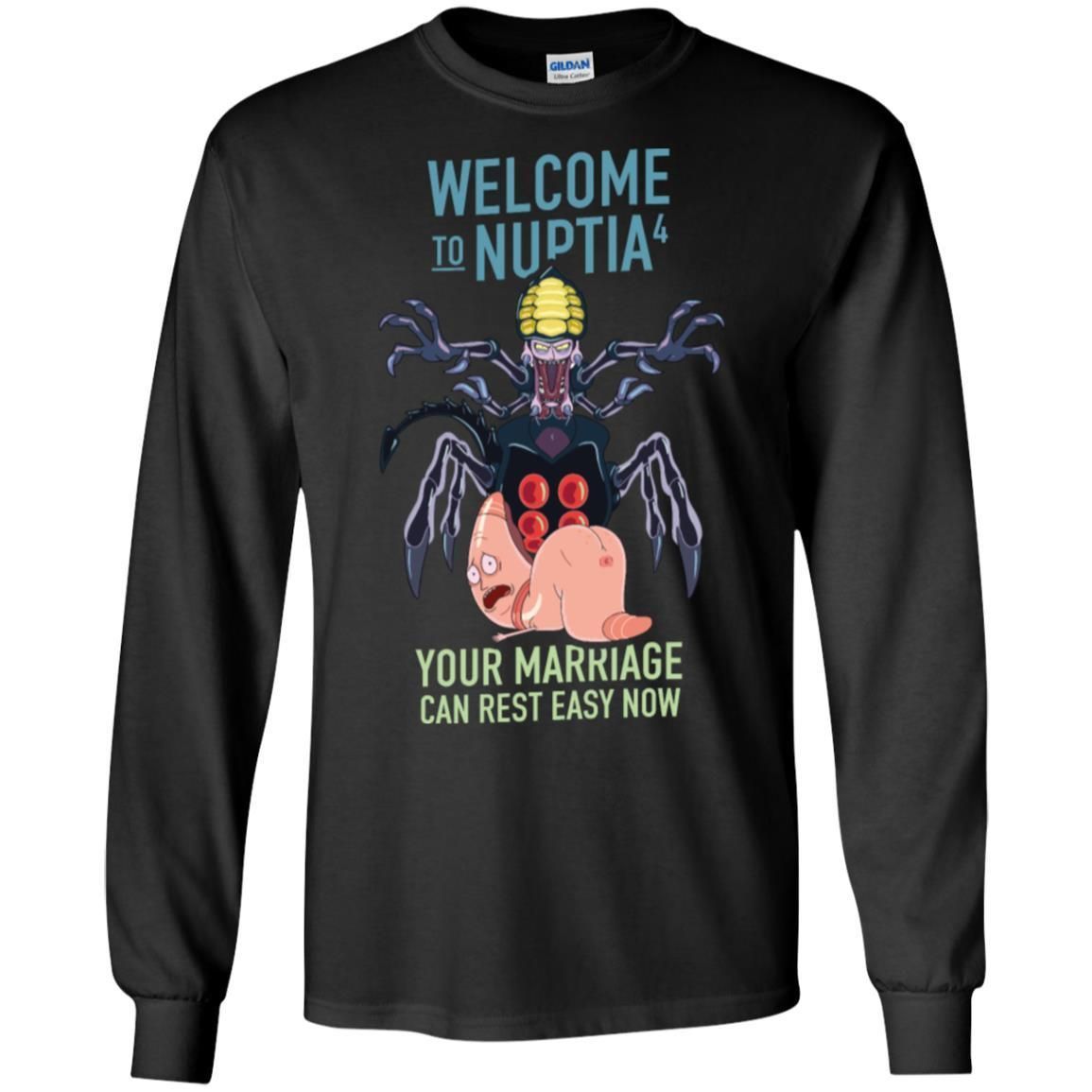 Rick And Morty Welcome To Nuptia Men Long Sleeve Shirt