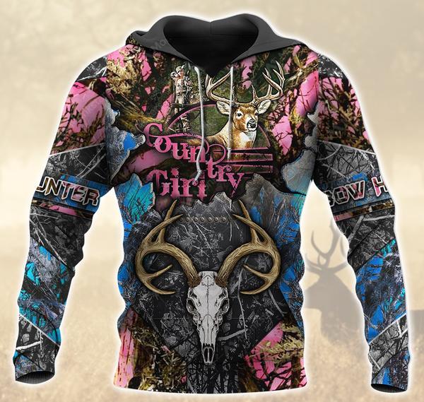 Country Girl Pink Hunting 3D All Over Print | Unisex | Adult | Ht4744