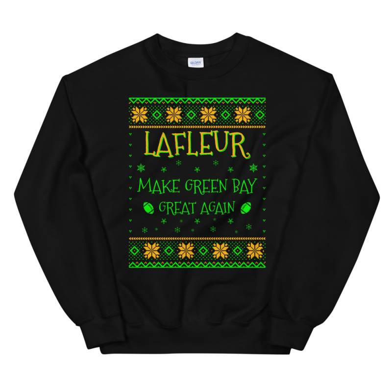 LaFleur Make Green Bay Great Again Funny Football Christmas Sweater for Men and Women