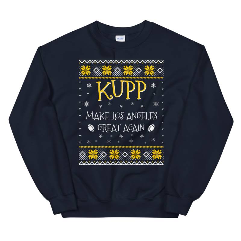 Kupp Make Los Angeles Great Again Funny Football Christmas Sweater for Men and Women