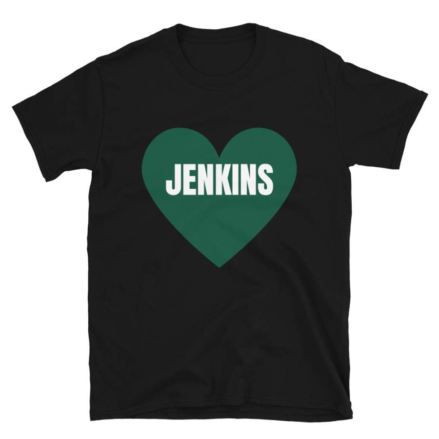 Jenkins New York Football T-Shirt, Funny Unisex Love Jenkins Novelty Gift Shirt