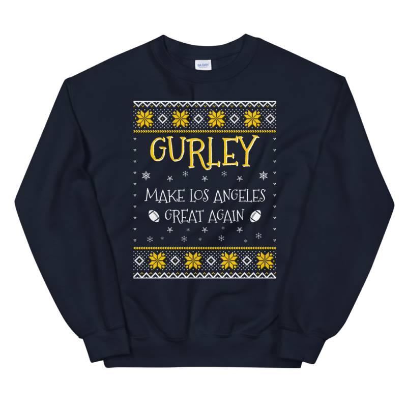 Gurley Make Los Angeles Great Again Funny Football Christmas Sweater for Men and Women