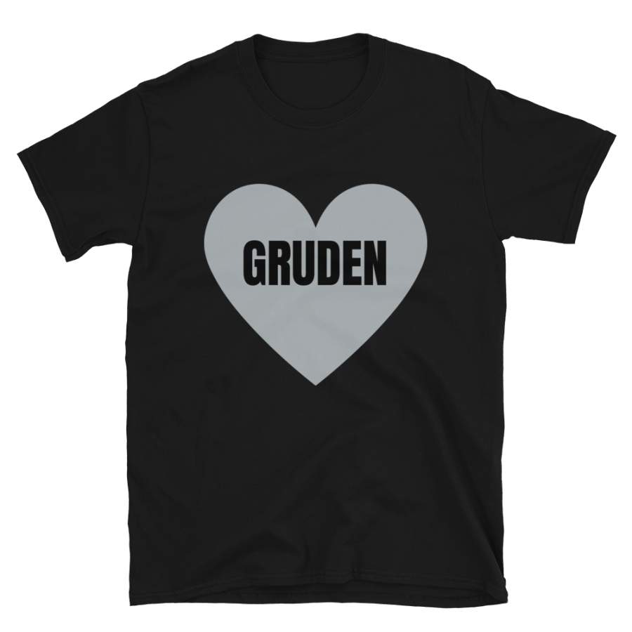 Gruden Los Angeles Football T-Shirt, Funny Unisex Love Gruden Novelty Gift Shirt