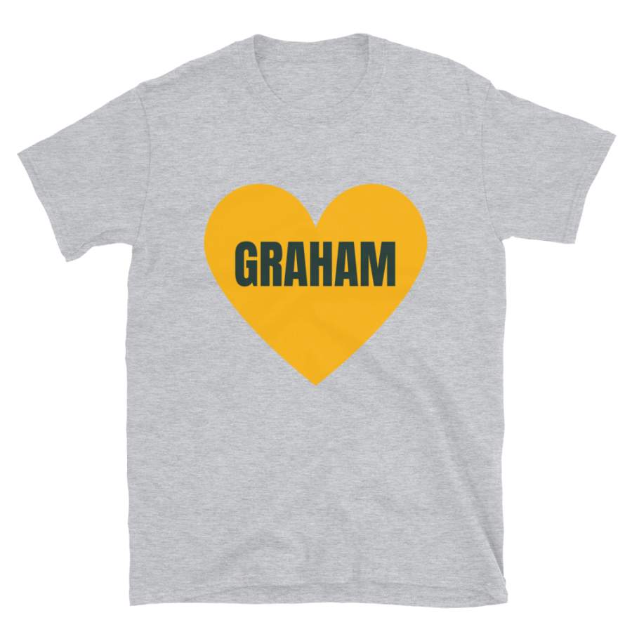 Graham Green Bay Football T-Shirt, Funny Unisex Love Graham Novelty Gift Shirt