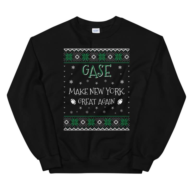 Gase Make New York Great Again Funny Football Christmas Sweater for Men and Women