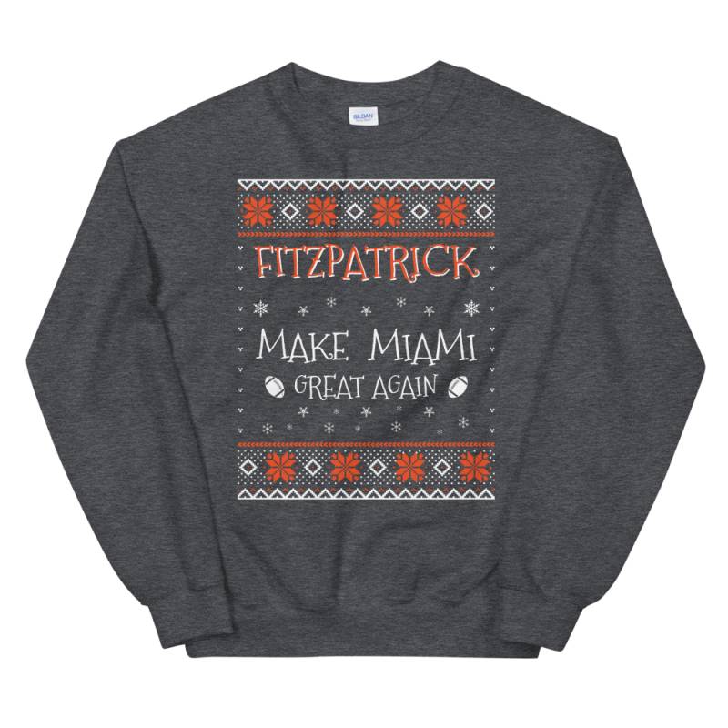 Flores Make Miami Great Again Funny Football Christmas Sweater for Men and Women