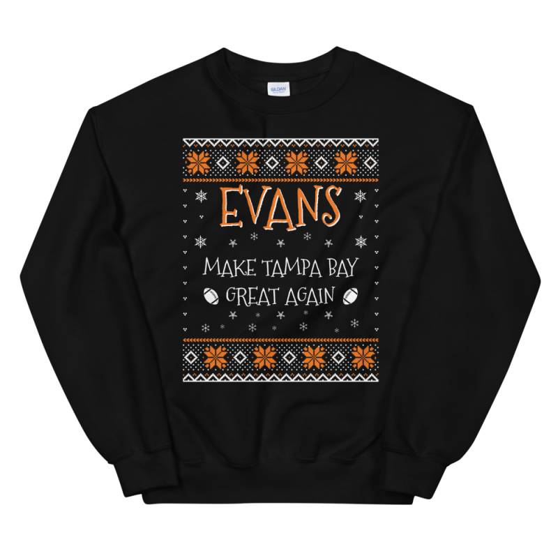 Evans Make Tampa Bay Great Again Funny Football Christmas Sweater for Men and Women