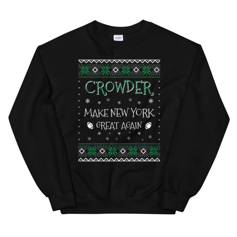 Crowder Make New York Great Again Funny Football Christmas Sweater for Men and Women