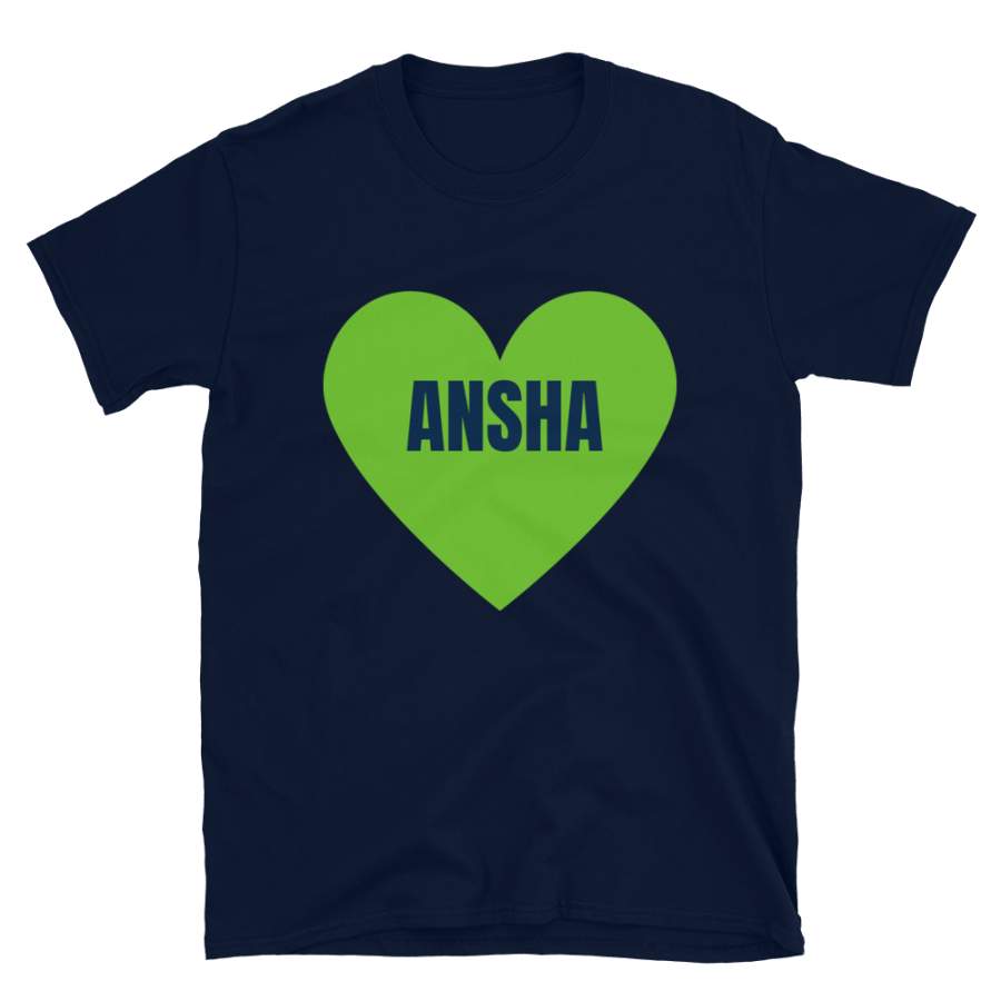 Ansha Seattle Football T-Shirt, Funny Unisex Love Ansha Novelty Gift Shirt