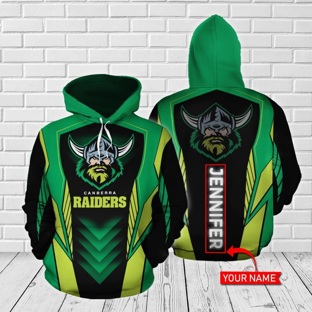 HO161 3D Hoodie ?Canberra Raiders Personalized