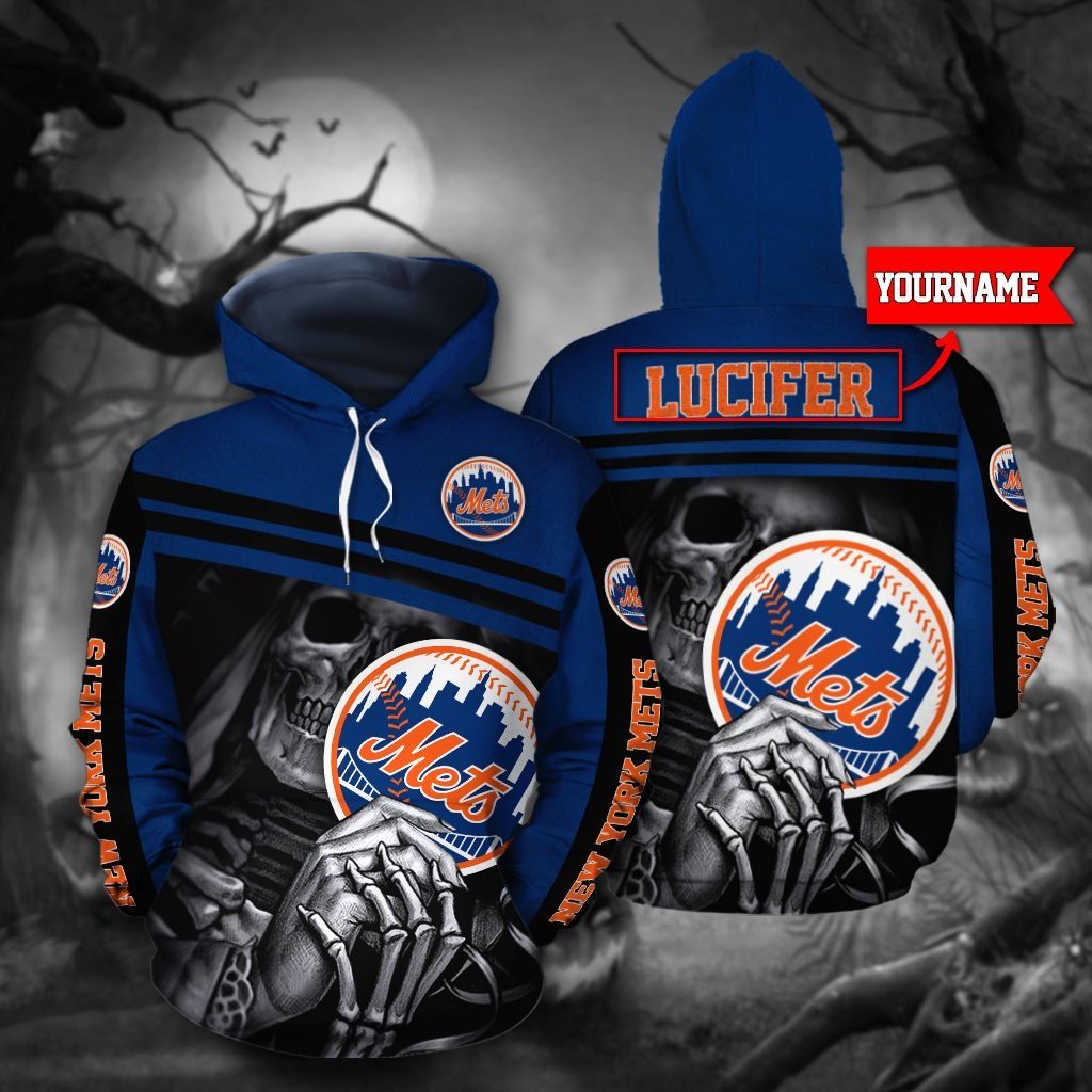 DTT HD0122 New York Mets 3D Hoodie