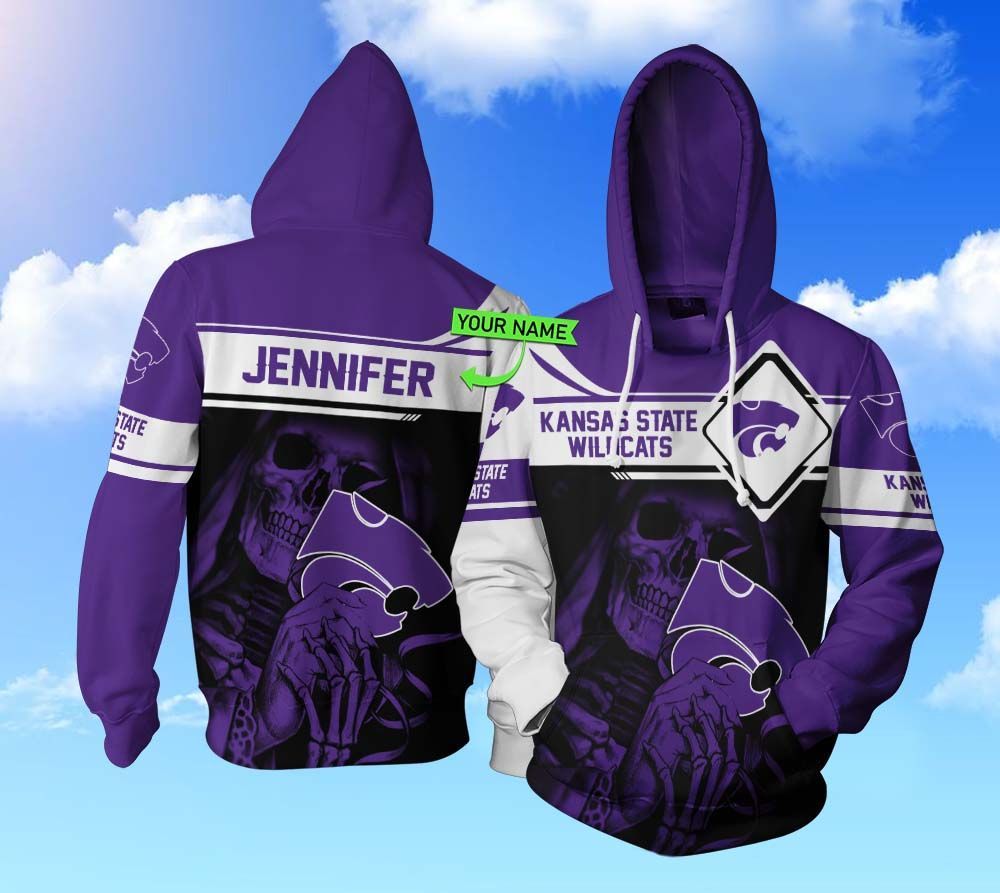 HO212 3D Hoodie Kansas State Wildcats football