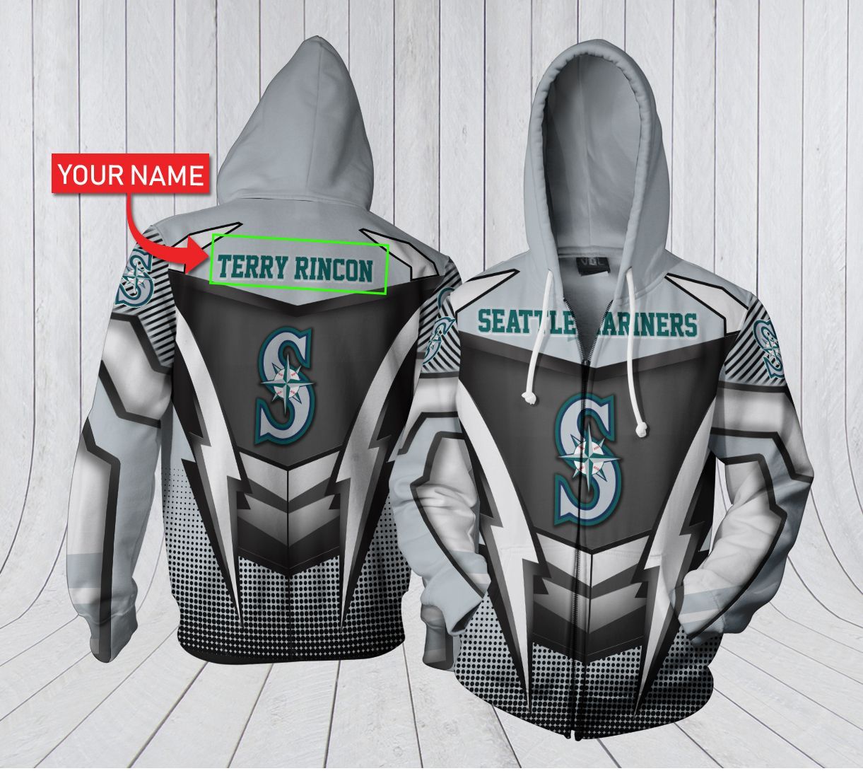 HA3D07CT0137 Seattle Mariners 3D Clothing Personalized