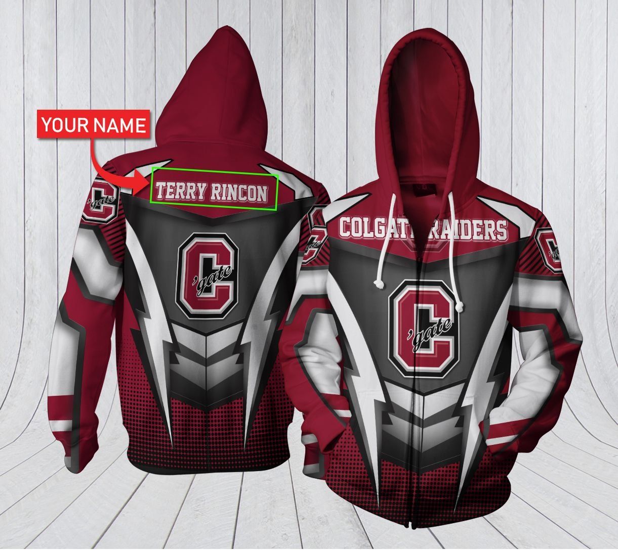 HA3D07CT038 Colgate Raiders 3D Clothing Personalized