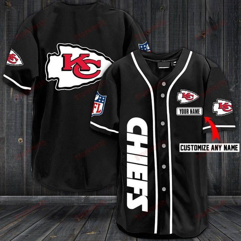 Kansas City Chiefs Personalized Baseball Jersey Shirt 40