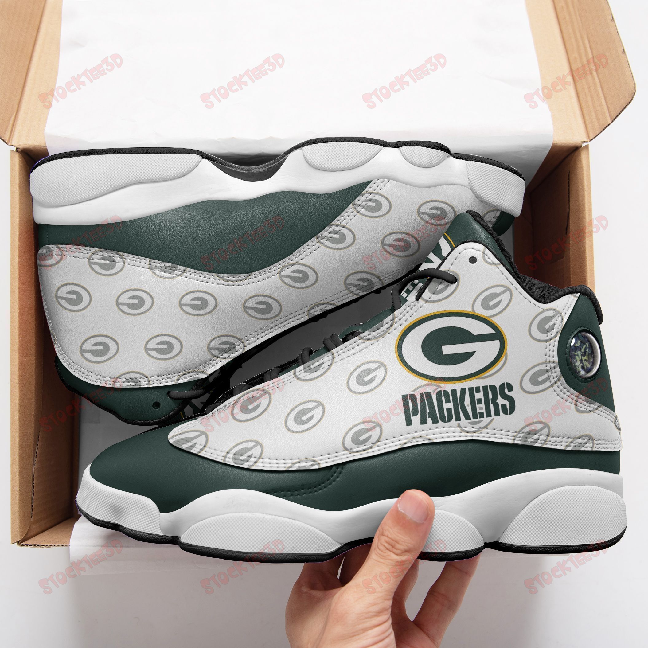 Green Bay Packers Air Jd13 Sneakers 355