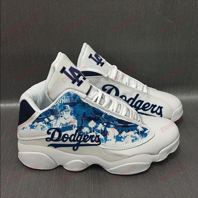 Los Angeles Dodgers Air Jd13 Sneakers 386