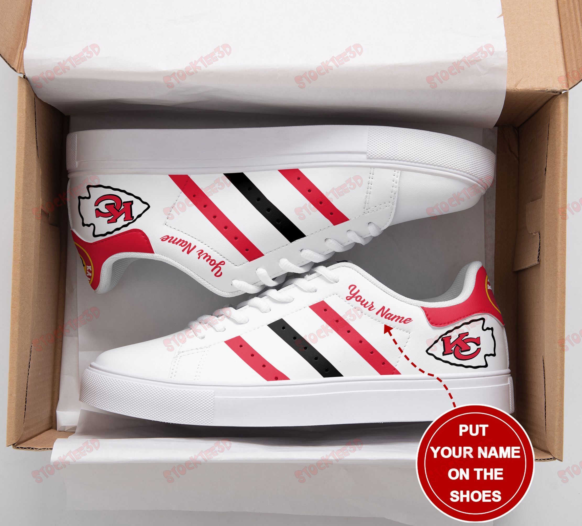 Kansas City Chiefs Personalized Ss Custom Sneakers 017