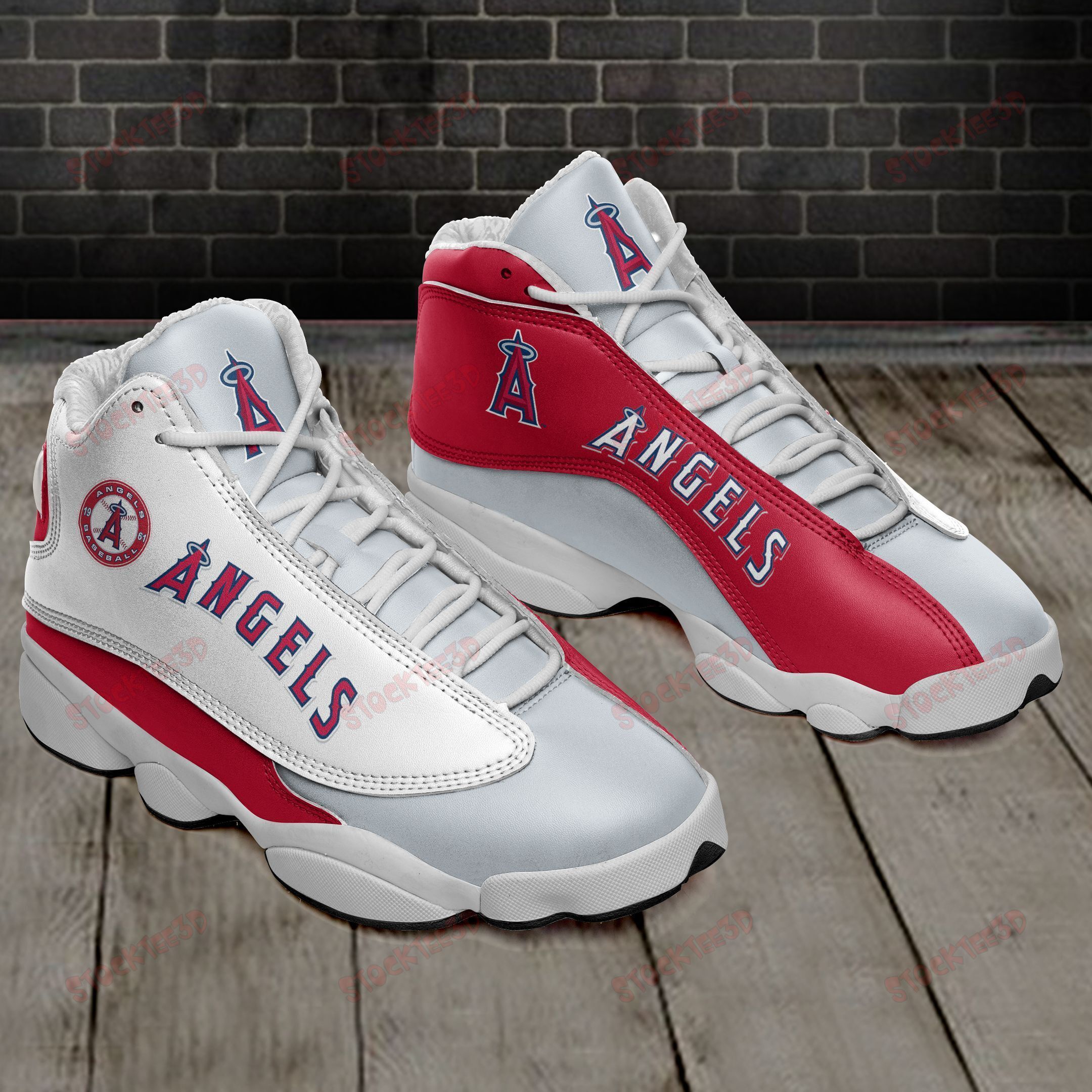 Los Angeles Angels Of Anaheim Air Jd13 Sneakers 056