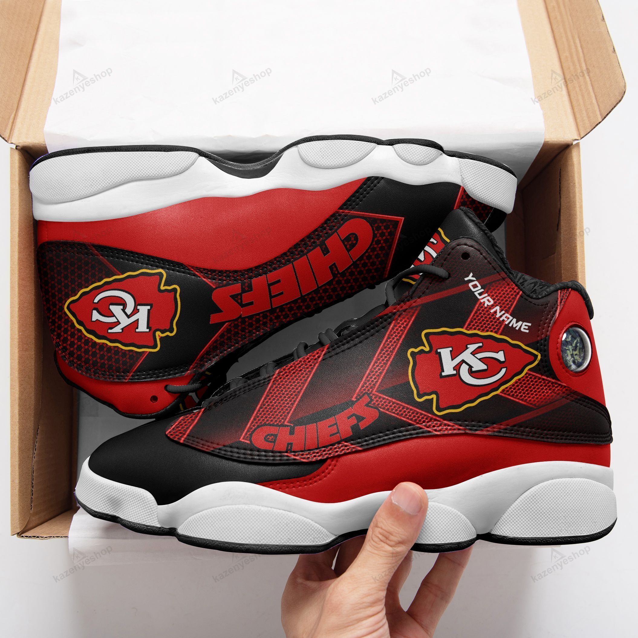 Kansas City Chiefs Personalized Air Jd13 Sneakers 503