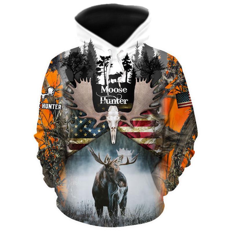 Moose Hunting Us Flag 3D All Over Print | Unisex | Adult | Ht4376