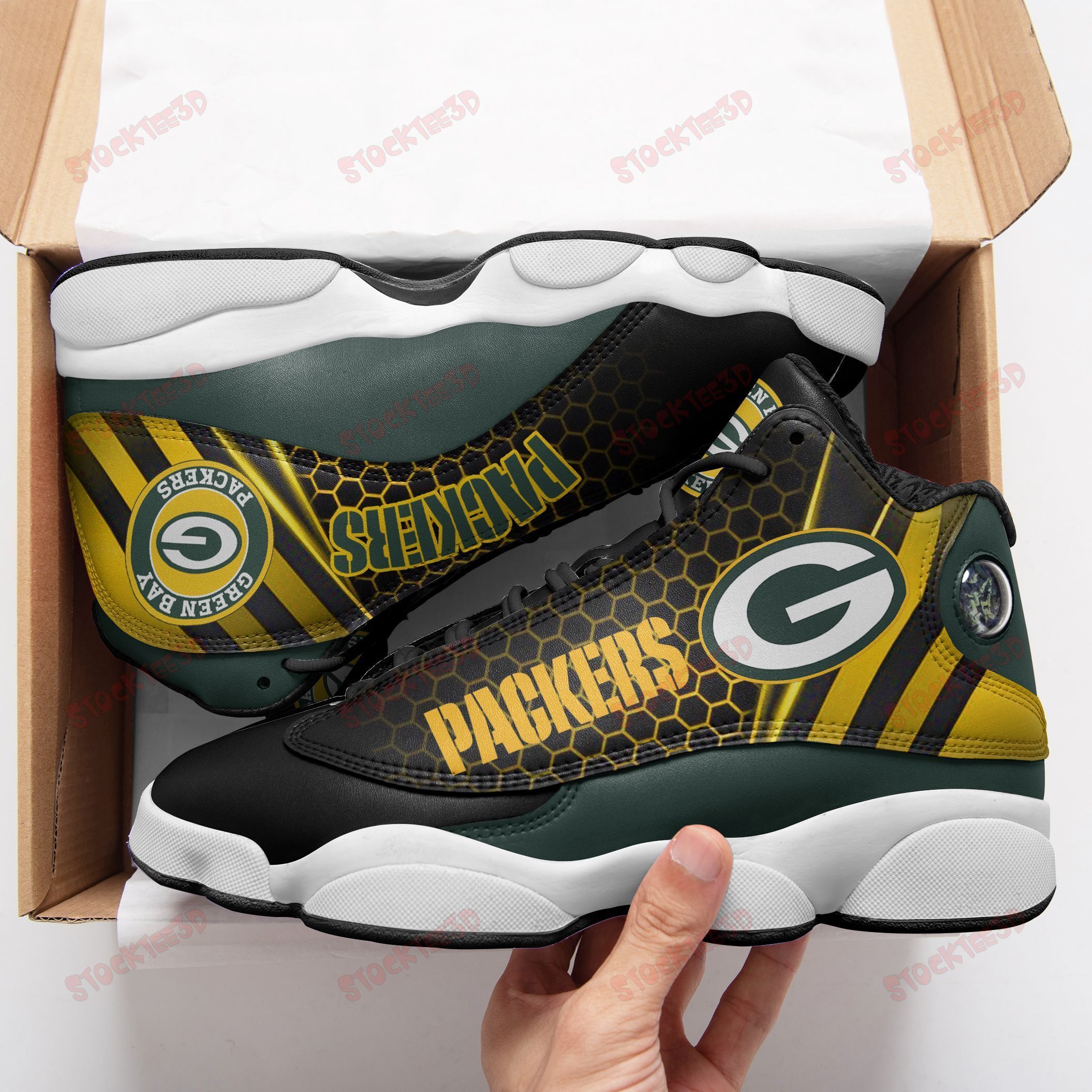 Green Bay Packers Air Jd13 Sneakers 730