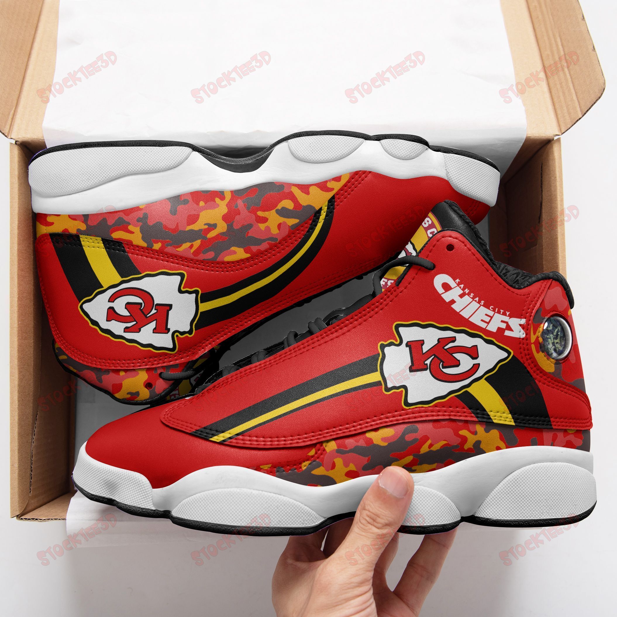 Kansas City Chiefs Air Jd13 Sneakers 640