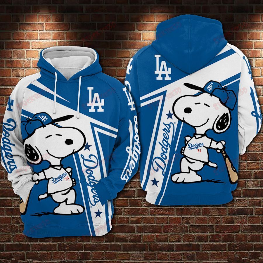 Los Angeles Dodgers And Snoopy Limited Hoodie 658