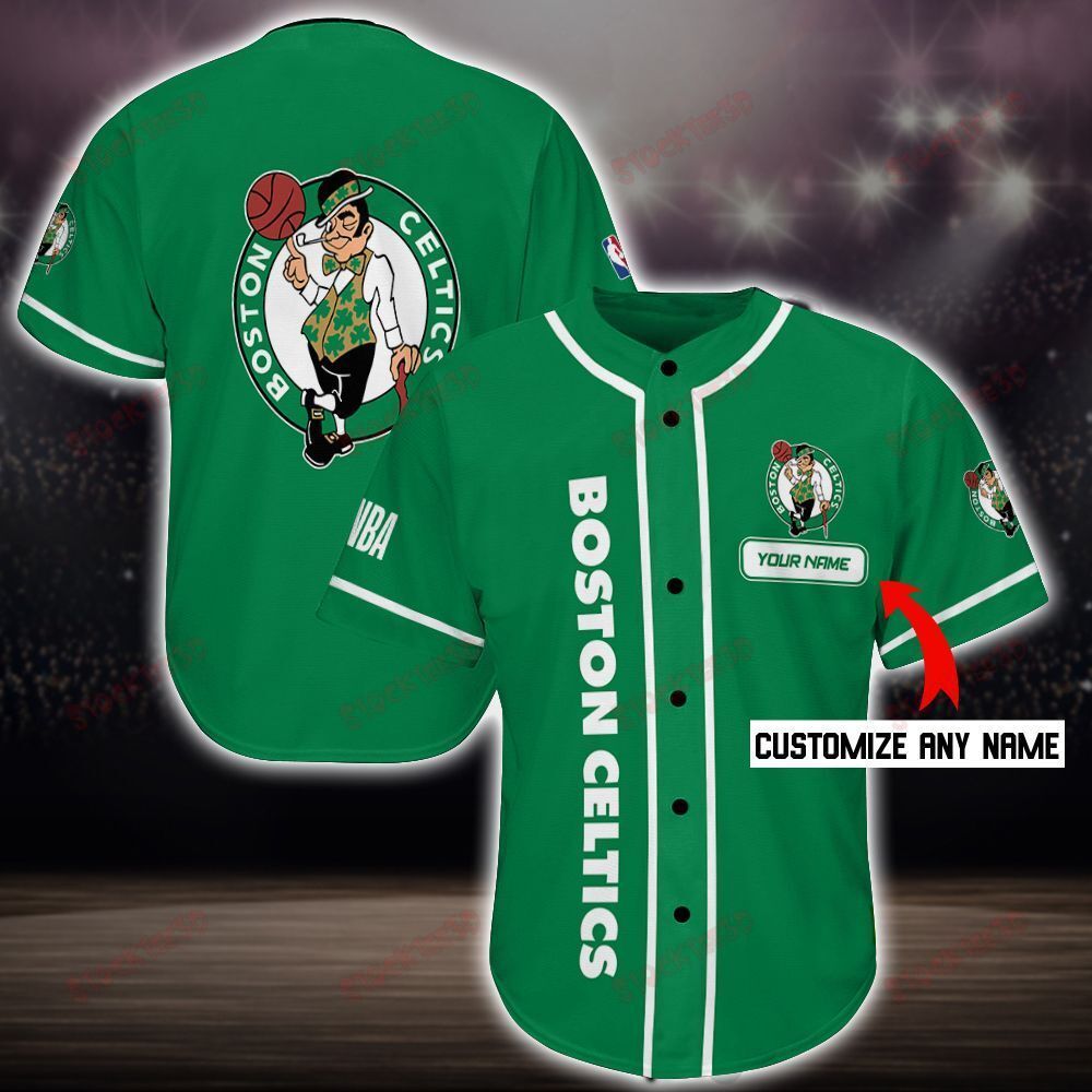 Boston Celtics Personalized Baseball Jersey Shirt 64