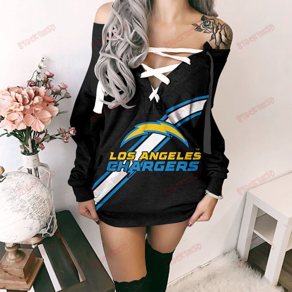 Los Angeles Chargers Lace-Up Sweatshirt 51