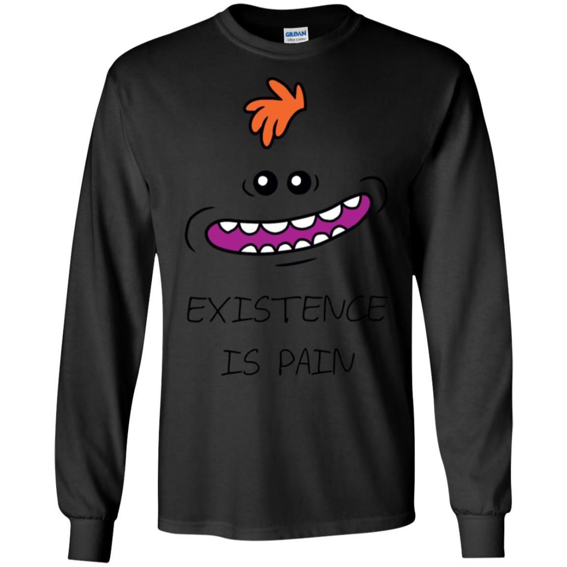 Rick And Morty Mr Meeseeks Existence Is Pain Men Long Sleeve Shirt