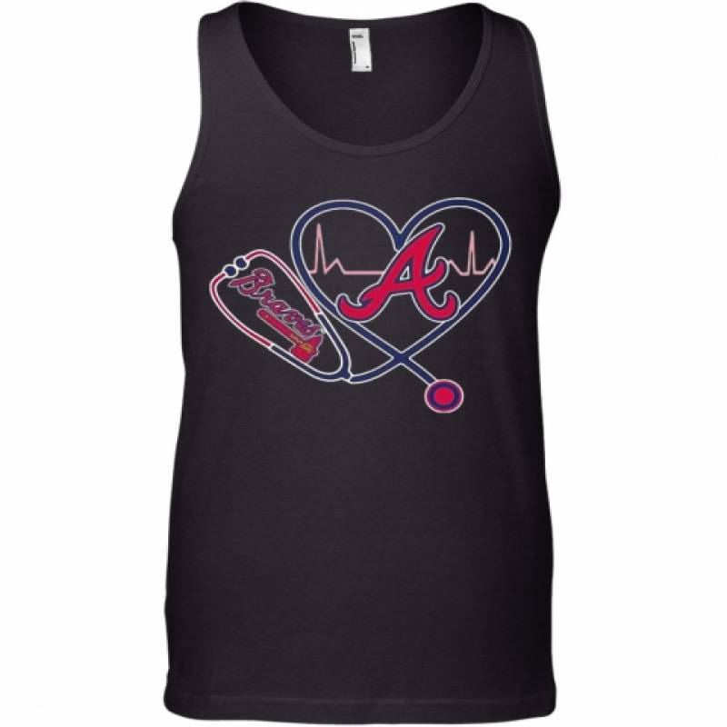 Heartbeat Nurse Love Atlanta Braves Tank Top