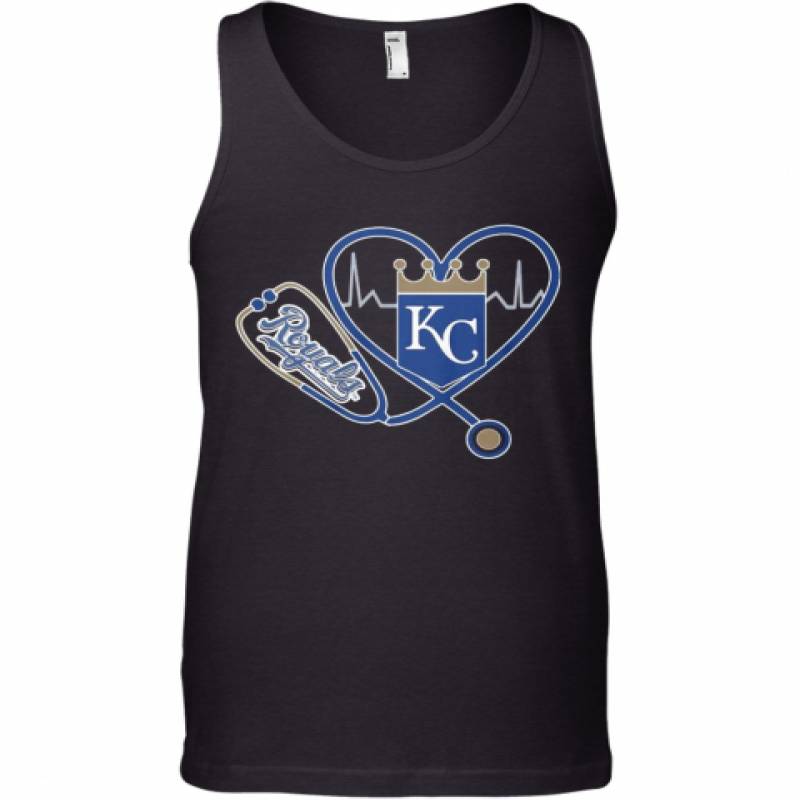 Heartbeat Nurse Love Kansas City Royals Tank Top