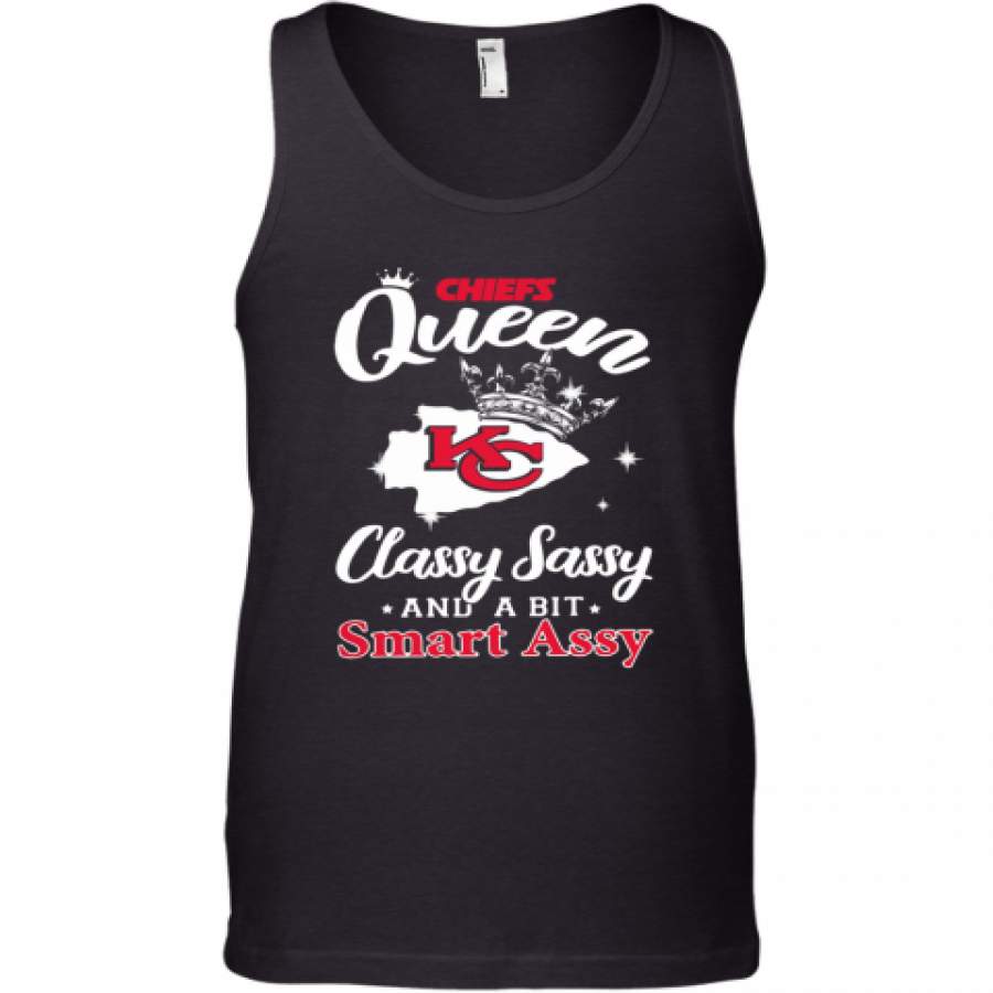 Chiefs Queen Classy Sassy And A Bit Smart Assy Kansas City Chiefs Tank Top