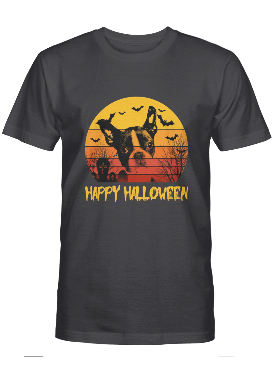 Happy Halloween – Boston Terrier Tshirt