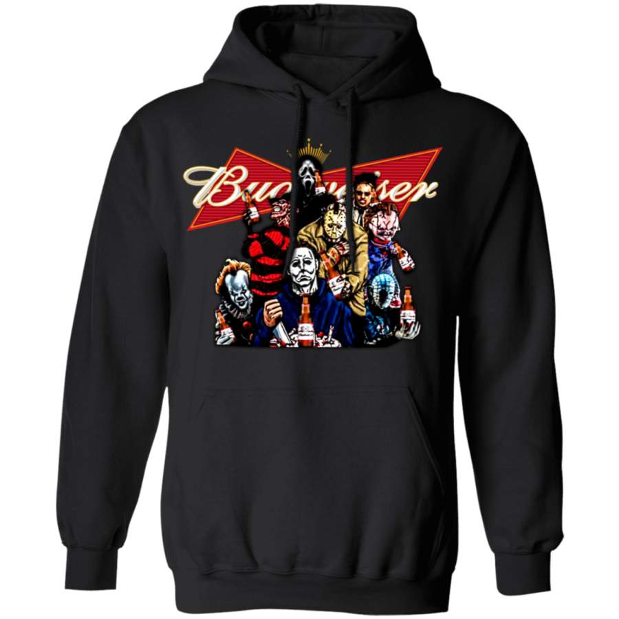 Horror Characters Budweiser Hoodie